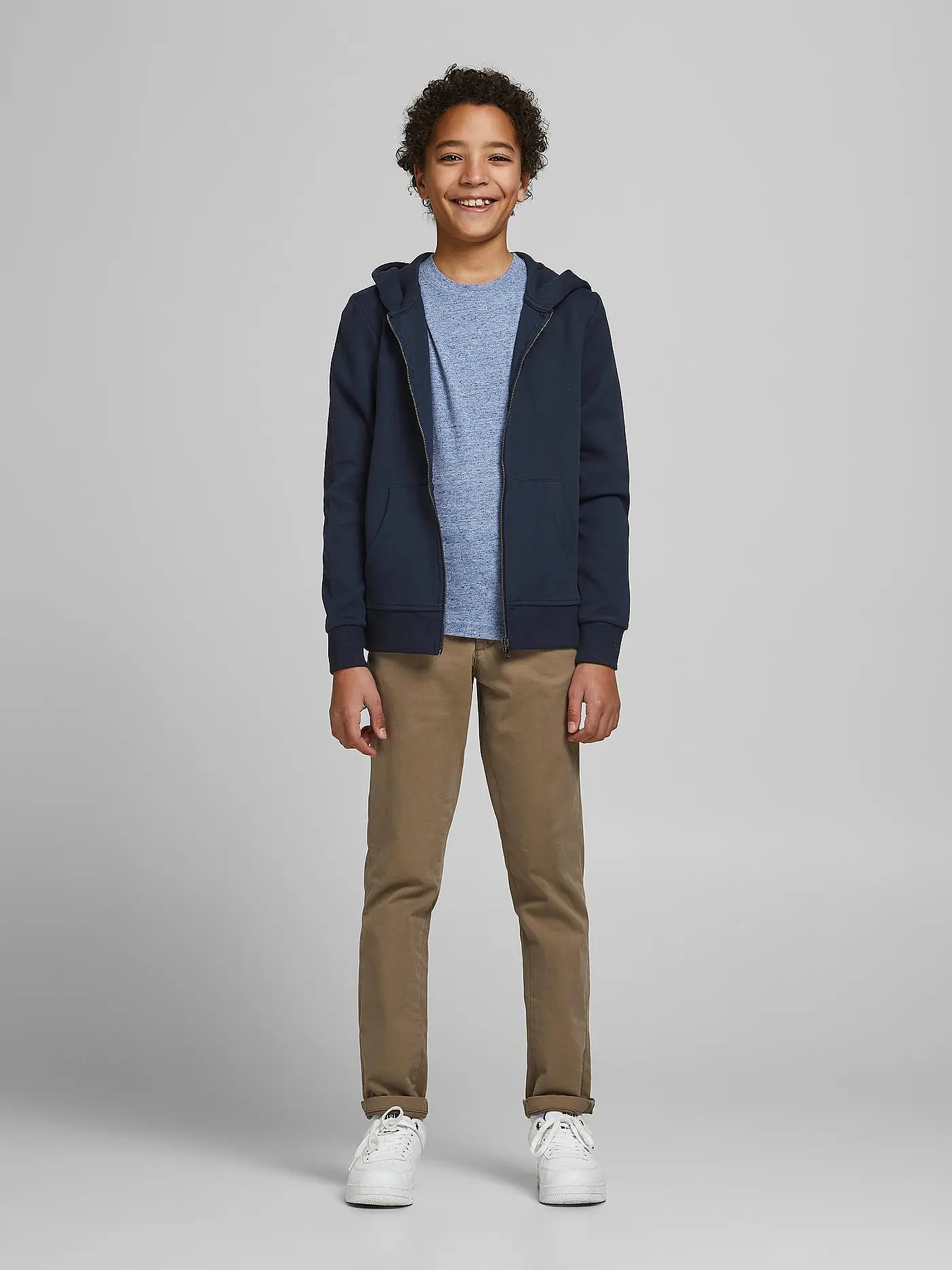 JACK & JONES | Jungen Sweatjacke " JJEBASIC " | blau